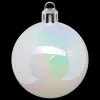 BOULE DE NOEL X5 PIECES BLANC 5CM