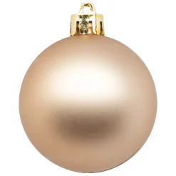 BOULE DE NOEL X9 PIECES NUDE 6CM