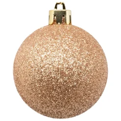 BOULE DE NOEL X9 PIECES NUDE 6CM