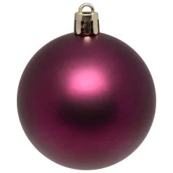 BOULE DE NOEL X4 PIECES VIOLET 8CM
