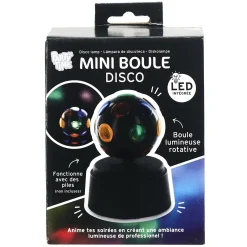 BOULE DISCO MINI A PILE