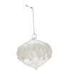 BOULE EN VERRE FORME OIGNON AVEC STRASS 8CM