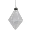 BOULE EN VERRE POLI FOME GEOMETRIQUE ALLONGEE 8CM