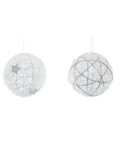 BOULE GM 10 LED FILS TRESSES ETOILES