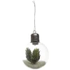 BOULE LED AVEC PINS VERTS 8CM