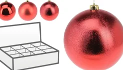 BOULE NOEL ROUGE D.14CM