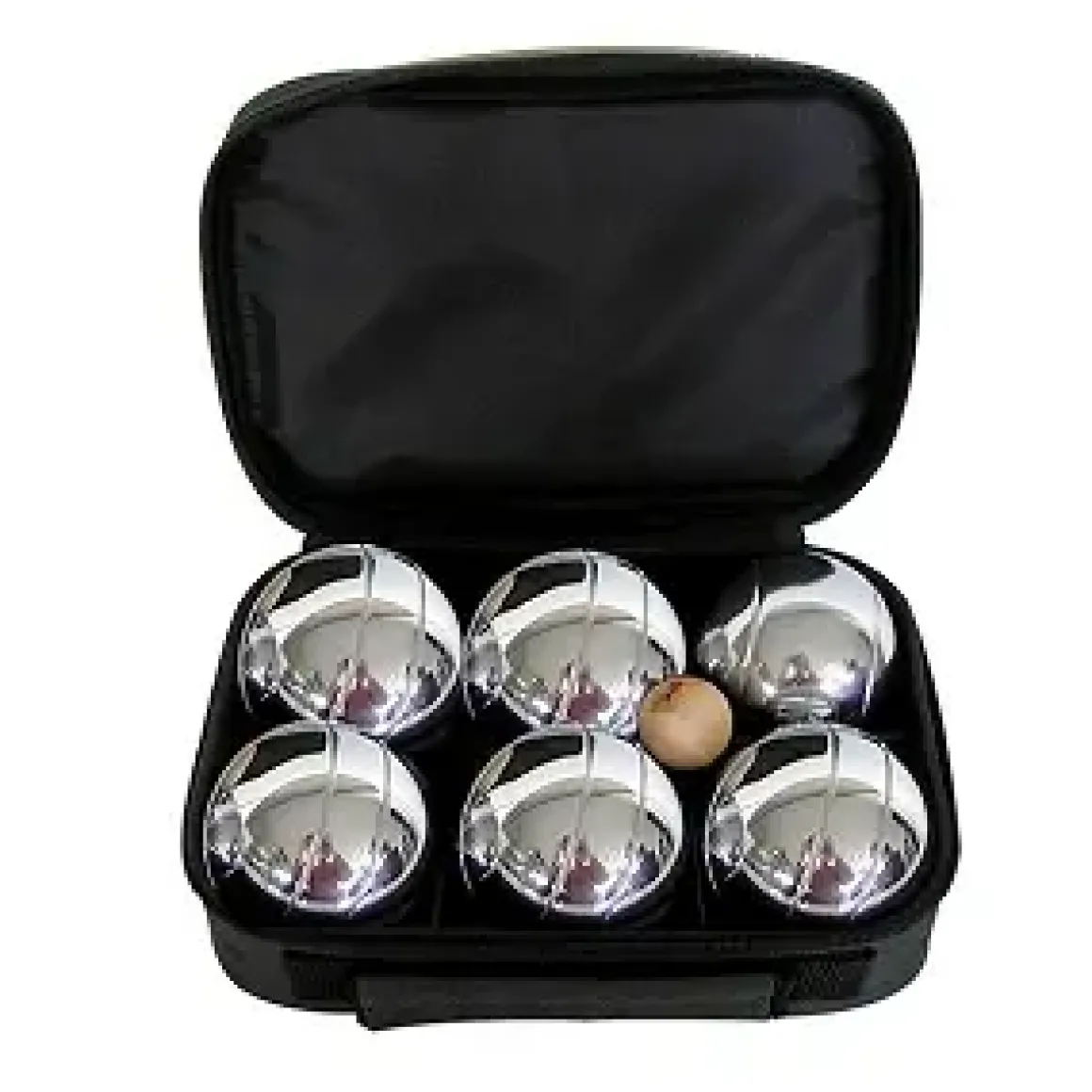 BOULES ACIER AVEC SACOCHE X6 PIECES