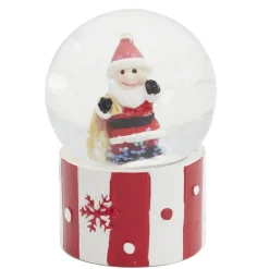 BOULES A NEIGE LUTIN PERE NOEL OU RENNE 4.5CM