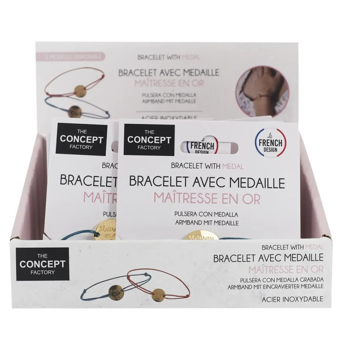 BRACELET CORDON GRAVE MERCI POUR CETTE ANNEE