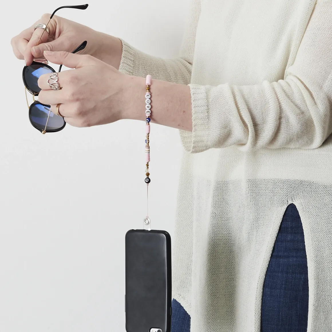 BRACELET SMARTPHONE UNIVERSEL PERLES