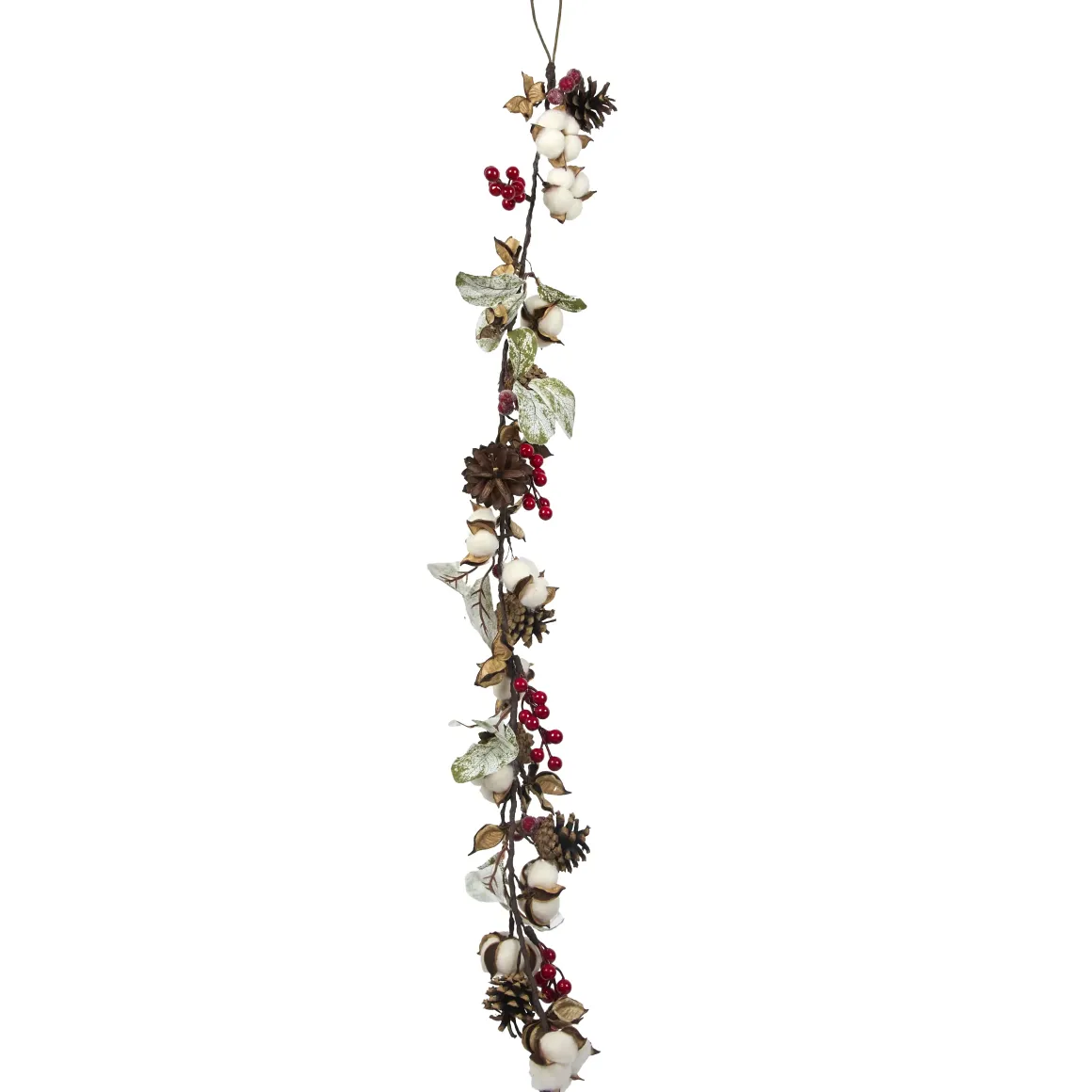 BRANCHE COTON POMME PIN BAIES L.108CM