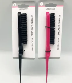 BROSSE PLATE PICOTS NYLON NOIR ROSE