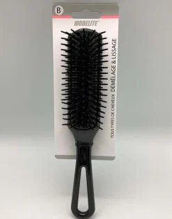 BROSSE PLATE PICOTS PLASTIQUES NOIR N.11