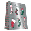 CABAS CHAUSSETTE DE NOEL 32X14X40CM