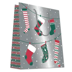 CABAS CHAUSSETTE DE NOEL 18X10X23CM