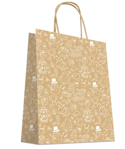 CABAS KRAFT BRUN JOUETS 24X12X32CM