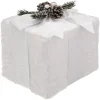CADEAU FOURRURE BLANC 20CM