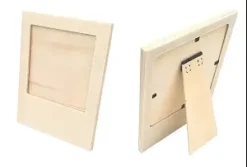 CADRE BOIS AVEC PIED 12X15CM POUR PHOTO 4.8X7CM