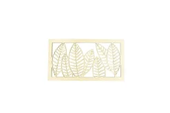 CADRE EN BOIS DECOUPE DECO FEUILLAGE 40 X 22 X 0.45CM