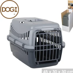CAGE DE TRANSPORT GIPSY GRIS CLAIR ET ANTHRACITE DOGI