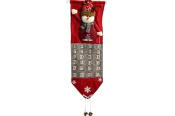 CALENDRIER DE L AVENT BONHOMME DE NEIGE LED 21X65CM