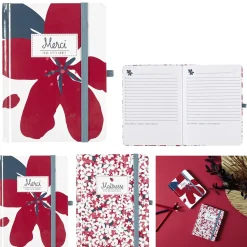 CARNET A6 AVEC ELASTIQUE 48 PAGES