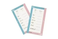 CARTE DE PREDICTIONS GENDER REVEAL X6 PIECES