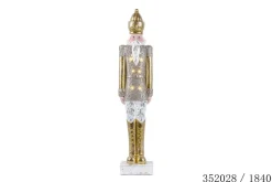 CASSE NOISETTE LED OR BLANC H.90CM