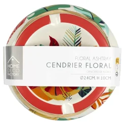 CENDRIER FLORAL CERAMIQUE XXL