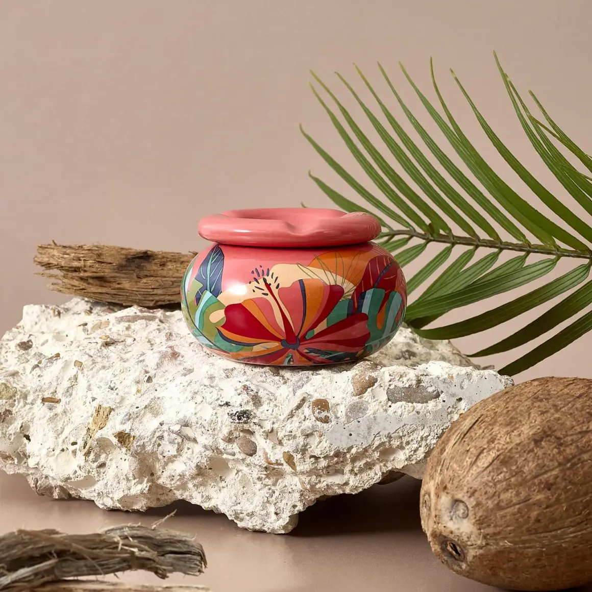 CENDRIER FLORAL D.10CM