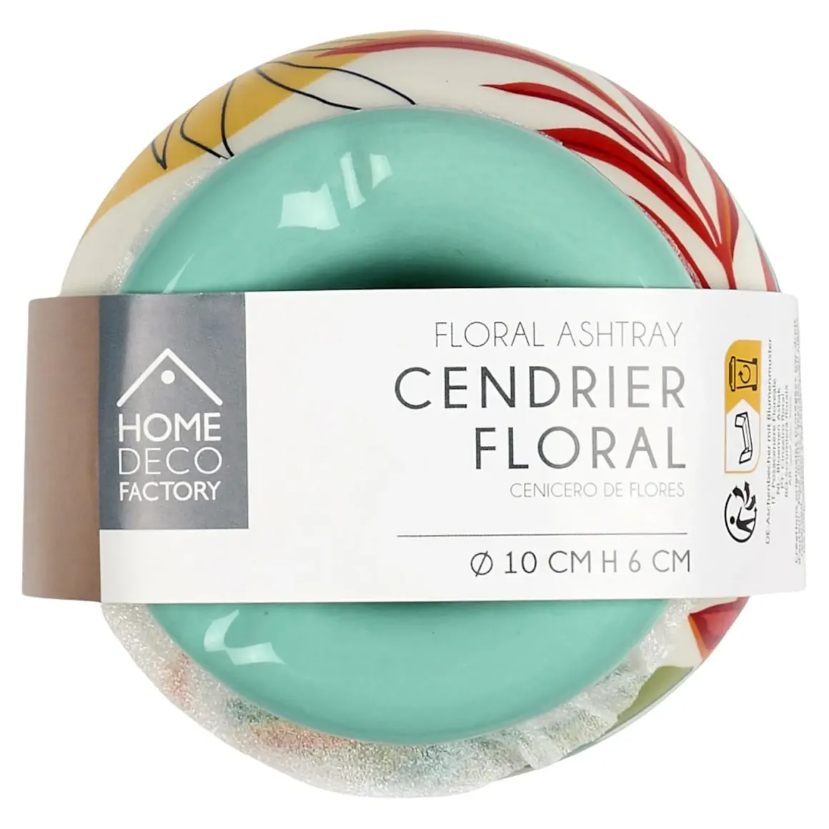 CENDRIER FLORAL D.10CM