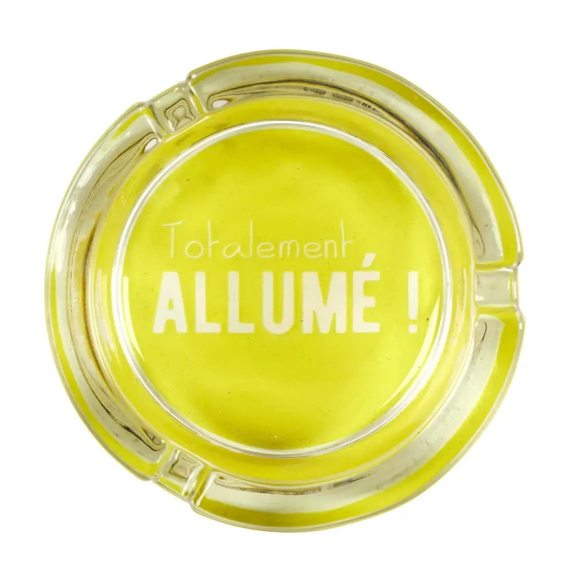 CENDRIER VERRE PHOSPHORESCENT