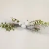 CENTRE DE TABLE COTON HERBE PAMPA FEUILLAGE SUR BRINDILLE