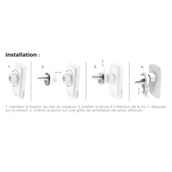 CHARGEUR INDUCTION POUR VOITURE AIMANTE 10W