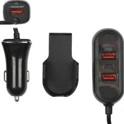 CHARGEUR VOITURE BANQUETTE ARRIERE 5 PORTS