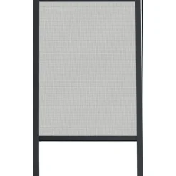 CHASSIS MOUSTIQUAIRE PVC 130X160CM GRIS TOILE NOIRE