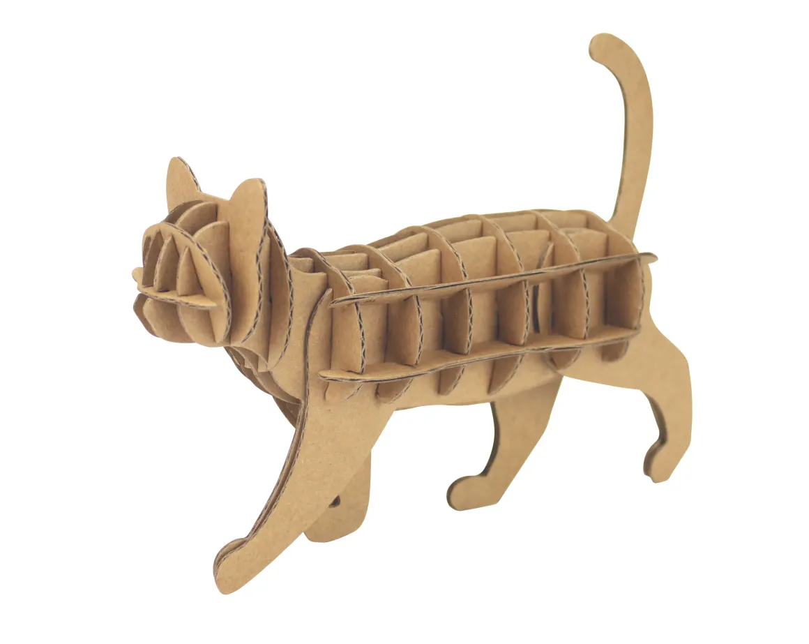 CHAT CARTON A ASSEMBLER 17 X 10 X 5 CM