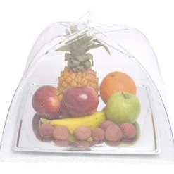 CLOCHE A NOURRITURE MOUSTIQUAIRE 36X36X20CM BLANC