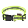 COLLIER AVEC BANDE REFLECHISSANTE REGLABLE L.40 A 55CM JAUNE