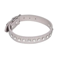 COLLIER AVEC CHARMS STRASS 45X2CM ARGENT
