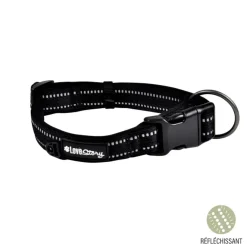 COLLIER NYLON NEOPRENE REGLABLE 45 A 65CM X30MM EXPERT NOIR