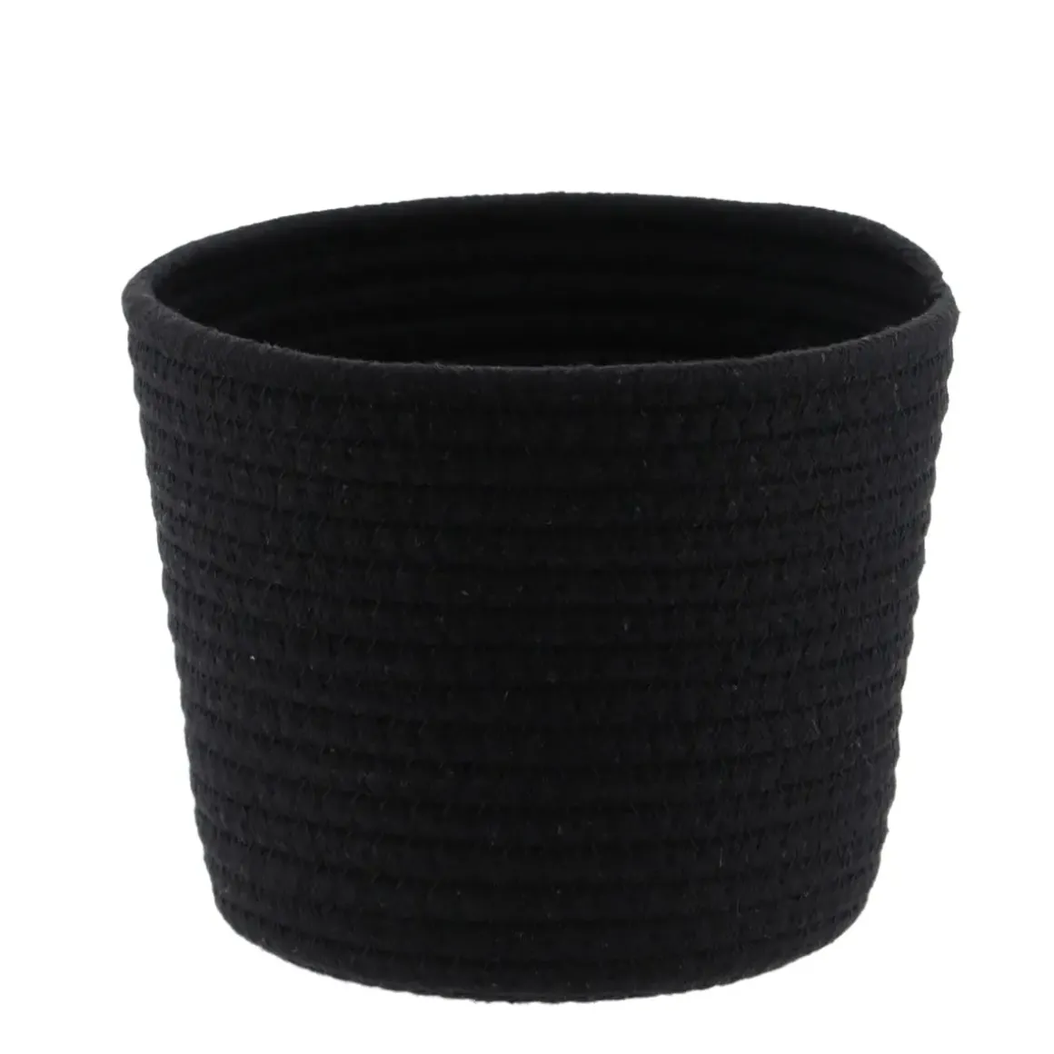CORBEILLE NOIR CHINE D.17X14CM