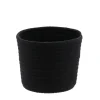 CORBEILLE NOIR CHINE D.15X12CM