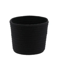 CORBEILLE NOIR CHINE D.15X12CM