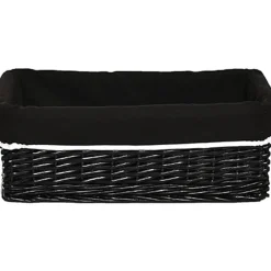 CORBEILLE OSIER NOIR TAILLE L