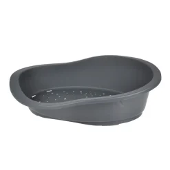CORBEILLE PLASTIQUE TINO D.95X70X29CM GRIS
