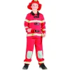 COSTUME PETIT POMPIER ROUGE LUXE GARCON M