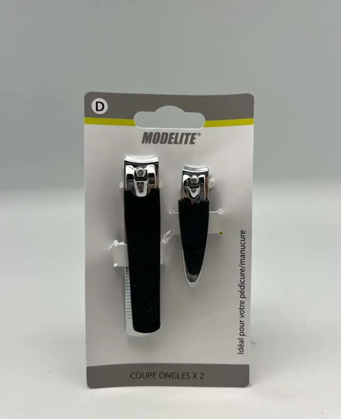 COUPE ONGLES MANUCURE PEDICURE X2 PIECES NOIR