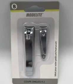 COUPE ONGLES PEDICURE MANUCURE X2 PIECES