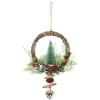 COURONNE BOIS SAPIN ET POMMES DE PIN 23X40CM